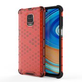 Pokrowiec pancerny Honeycomb czerwony do Xiaomi Redmi Note 9 Pro