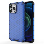 etui  ze wzorem Pokrowiec pancerny Honeycomb niebieski do Apple iPhone 13 Pro Max