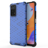 etui prze�roczyste Pokrowiec pancerny Honeycomb niebieski do Xiaomi Redmi Note 11 Pro Plus 5G
