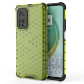etui silikonowe Pokrowiec pancerny Honeycomb zielony do Xiaomi Mi 10T