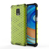 Pokrowiec pancerny Honeycomb zielony do Xiaomi Redmi Note 9 Pro