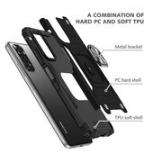 etui magnetyczne Pokrowiec pancerny Nitro czarny do Xiaomi Redmi Note 14 Pro Plus 5G