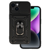 Pokrowiec pancerny Slide Camera Armor Case czarny do Apple iPhone 15