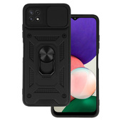 Pokrowiec pancerny Slide Camera Armor Case czarny do Samsung Galaxy A22 5G
