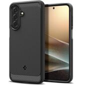 etui geometryczne Pokrowiec pancerny Spigen Rugged Armor czarny do Samsung Galaxy A27 5G
