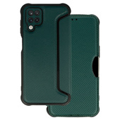 Pokrowiec Razor Carbon Book ciemnozielony do Samsung Galaxy A12
