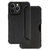 etui z zapi�ciem Pokrowiec Razor Carbon Book czarny do Apple iPhone 13 Pro