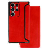 Pokrowiec Razor Leather Book czerwony do Samsung Galaxy S23