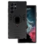 etui  z ringiem Pokrowiec Ring Armor Case czarny do Samsung Galaxy S22 Ultra