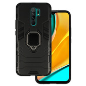 Pokrowiec Ring Armor Case czarny do Xiaomi Redmi 9