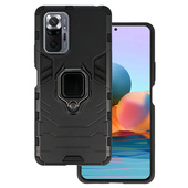 etui uchwyt na palec Pokrowiec Ring Armor Case czarny do Xiaomi Redmi Note 10 Pro Max