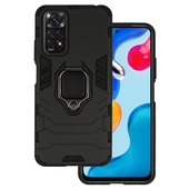 etui  mocne Pokrowiec Ring Armor Case czarny do Xiaomi Redmi Note 11
