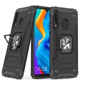etui uchwyt na palec Pokrowiec Wozinsky Ring Armor pancerny czarny do Huawei P30 Lite