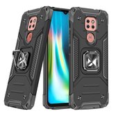 Pokrowiec Wozinsky Ring Armor pancerny czarny do Motorola Moto G9 Play
