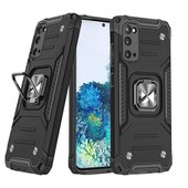 etui uchwyt na palec Pokrowiec Wozinsky Ring Armor pancerny czarny do Samsung galaxy S20 Ultra