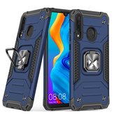 etui uchwyt na palec Pokrowiec Wozinsky Ring Armor pancerny niebieski do Huawei P30 Lite