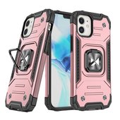 etui uchwyt na palec Pokrowiec Wozinsky Ring Armor pancerny r�owy do Apple iPhone 12 Mini