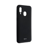 Pokrowiec Roar Colorful Jelly Case czarny do Samsung Galaxy A40