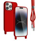 Pokrowiec Rope Case ze sznurkiem czerwony do Apple iPhone 11