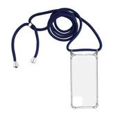 Pokrowiec Rope Case ze sznurkiem niebieski do Samsung A02S