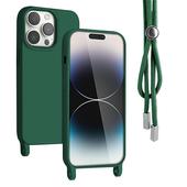 Pokrowiec Pokrowiec Rope Case ze sznurkiem zielony do Apple iPhone 15