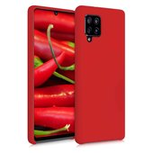 Pokrowiec Silicone Case czerwony do Samsung Galaxy A42 5G