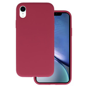 etui matowe Pokrowiec Silicone Lite Case bordowy do Apple iPhone XR