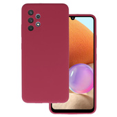 etui matowe Pokrowiec Silicone Lite Case bordowy do Samsung A32 4G