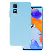 etui matowe Pokrowiec Silicone Lite Case jasnoniebieski do Xiaomi Redmi Note 11 Pro 5G