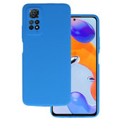 etui matowe Pokrowiec Silicone Lite Case niebieski do Xiaomi Redmi Note 11 Pro 5G