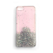 Pokrowiec silikonowy Glitter z brokatem r�owy do Samsung Galaxy A72 4G