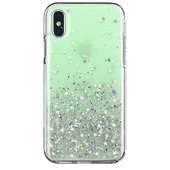 Pokrowiec silikonowy Glitter z brokatem zielony do Samsung Galaxy A70