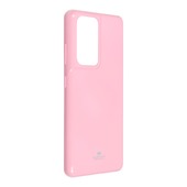 Pokrowiec silikonowy Jelly Mercury jasnor�owy do Samsung s21 Ultra