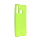 Pokrowiec silikonowy Jelly Mercury limonkowy do Samsung Galaxy A21