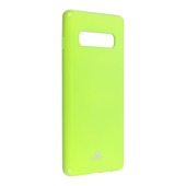 Pokrowiec silikonowy Jelly Mercury limonkowy do Samsung Galaxy S10 Plus