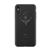Pokrowiec silikonowy Kingxbar Wish Series z kryszta�ami Swarovskiego czarny do Apple iPhone X