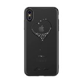 Pokrowiec silikonowy Kingxbar Wish Series z kryszta�ami Swarovskiego czarny do Apple iPhone XS Max