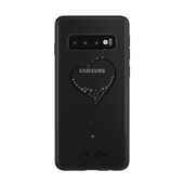Pokrowiec Pokrowiec silikonowy Kingxbar Wish Series z krysztaami Swarovskiego czarny do Samsung Galaxy S10 Plus