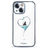 Pokrowiec silikonowy Kingxbar Wish Series z kryszta�ami Swarovskiego niebieski do Apple iPhone 13