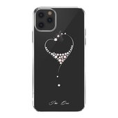Pokrowiec silikonowy Kingxbar Wish Series z kryszta�ami Swarovskiego srebrny do Apple iPhone 11