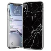 Pokrowiec silikonowy Marble marmur czarny do Samsung A72 4G