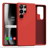 pokrowiec Pokrowiec silikonowy Mercury Goospery czerwony do Samsung Galaxy S25 Ultra