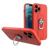 Pokrowiec silikonowy Ring Case czerwony do Apple iPhone 12