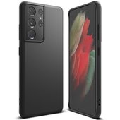 Pokrowiec silikonowy Ringke Air S czarny do Samsung Galaxy S21 Ultra 5G