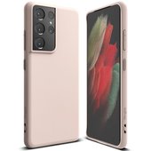 etui matowe Pokrowiec silikonowy Ringke Air S r�owy do Samsung Galaxy S21 Ultra 5G