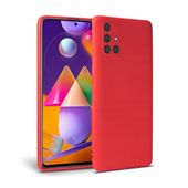 Pokrowiec silikonowy Tech-protect Icon czerwony do Samsung Galaxy M31s