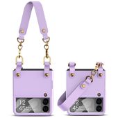 Pokrowiec silikonowy Tech-protect Icon fioletowy do Samsung Z Flip 4