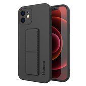 Pokrowiec silikonowy Wozinsky Kickstand Case czarny do Apple iPhone XS Max