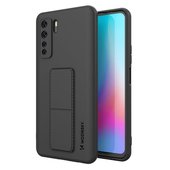 Pokrowiec silikonowy Wozinsky Kickstand Case czarny do Huawei P40 Lite
