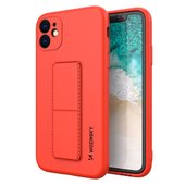 Pokrowiec silikonowy Wozinsky Kickstand Case czerwony do Apple iPhone 12 Mini